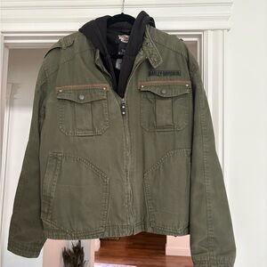 Harley-Davidson Men's Army Green Field Jacket